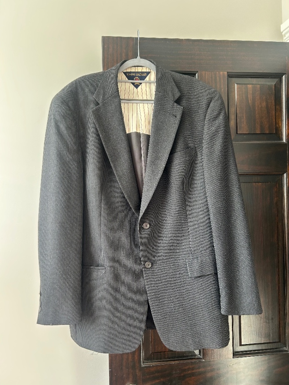 Vintage Tommy Hilfiger Pinstripe Blazer Sport Coat Jacket Men’s XL